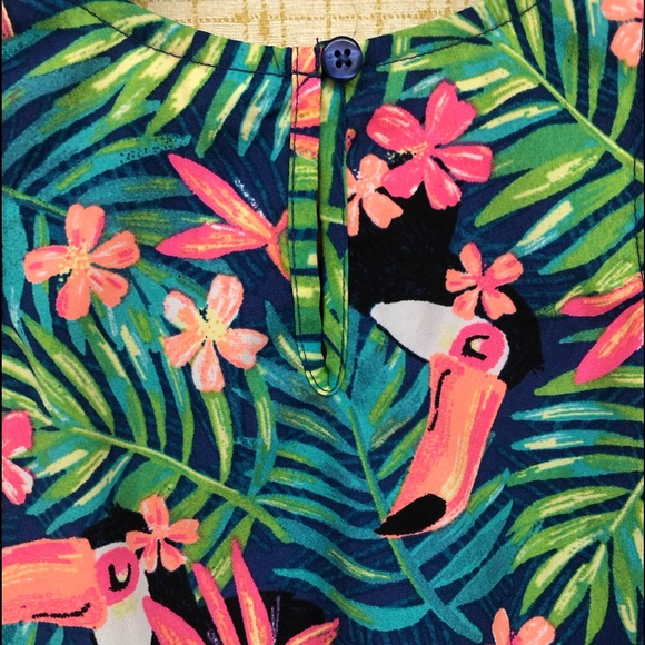 Cherokee tropical print tank top - Picture 3 of 4